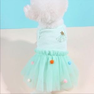 🐾🐾Cute Litter Pom Pom Decor Doggy Dress🐾🐾